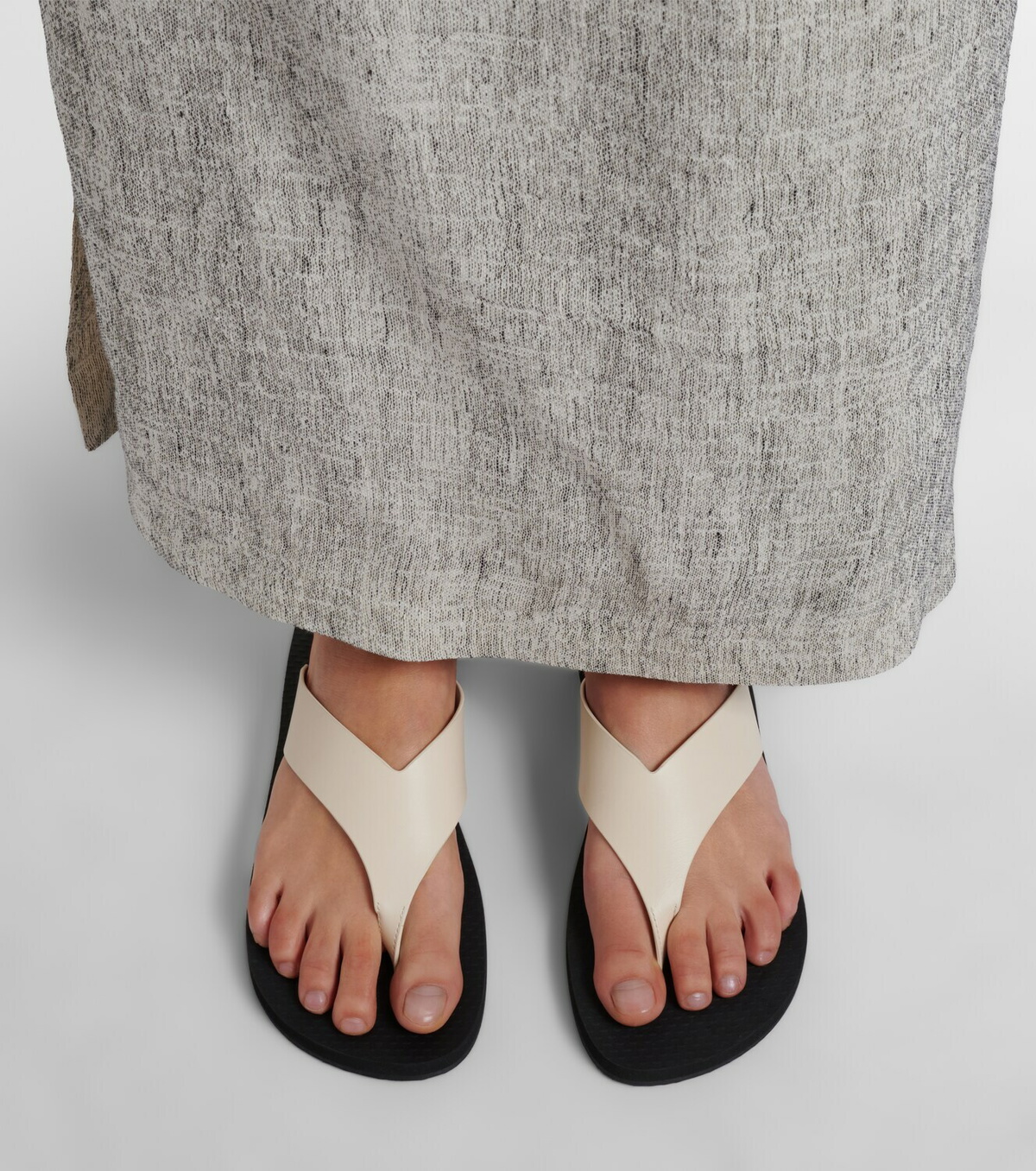 The Row Dune Classic leather thong sandals