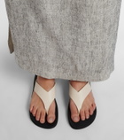 The Row Dune Classic leather thong sandals