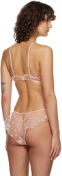 Le Petit Trou Pink Muflier Bra