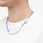 PEARL OCTOPUSS.Y Men's Necklace in Blue Pearl