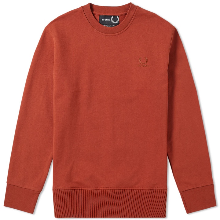 Photo: Fred Perry x Raf Simons Embroided Logo Rib Sweater