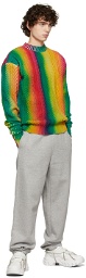 AGR Multicolor Hand-Spray Cable Knit Sweater