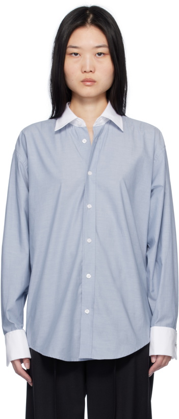 Photo: Filippa K Blue Cotton Tuxedo Shirt