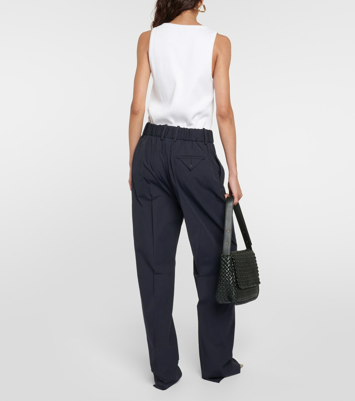 パンツ Bottega Veneta Cotton Blend Wide Leg Pants With Insignas Bottega Veneta COTTON BLEND WIDE LEG PANTS WITH INSIGNAS