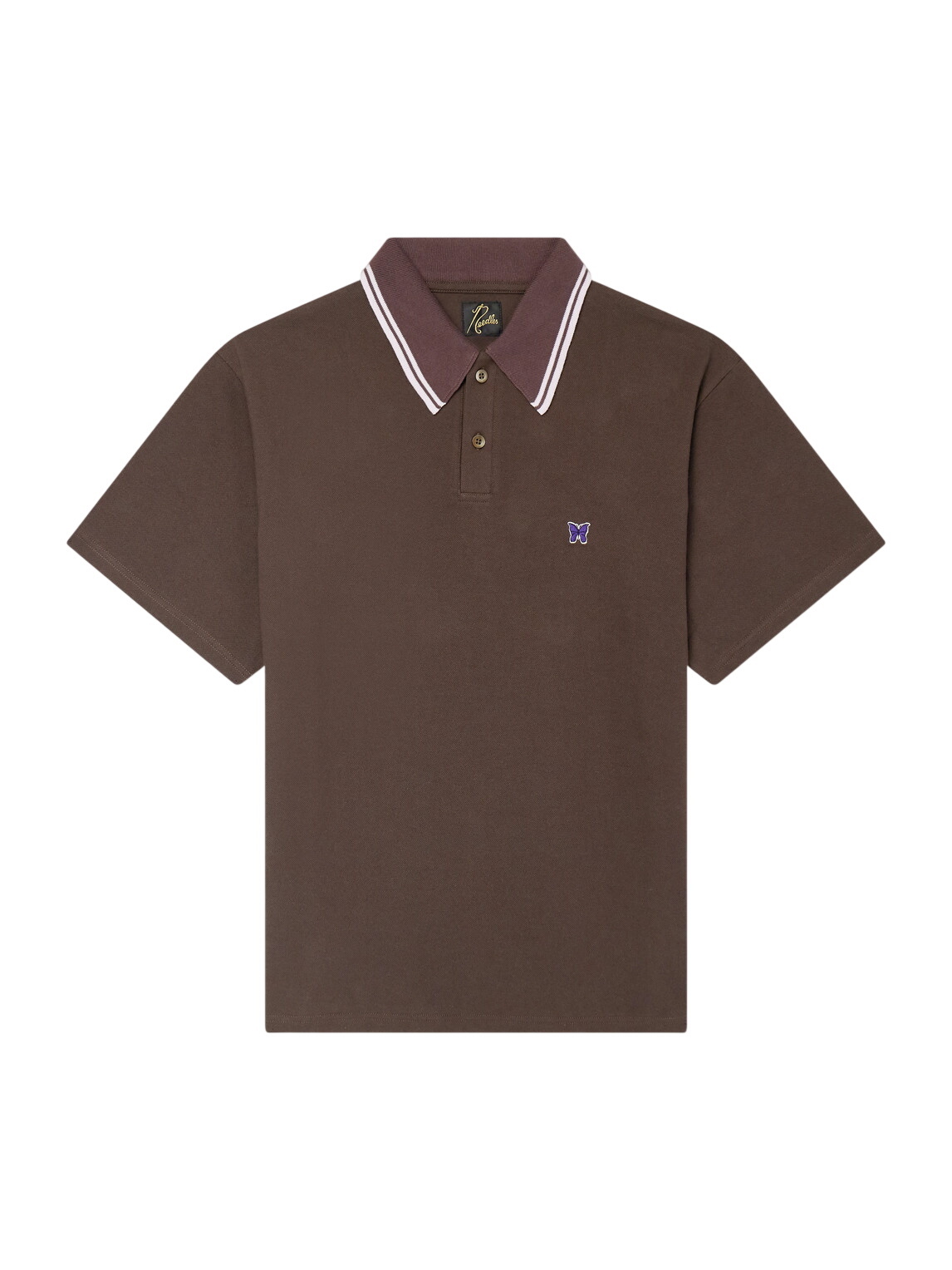 Needles L/S Polo Shirt Cotton Pique Black Polos Needles