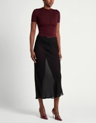 Jucca Womens Maxi skirt in Black