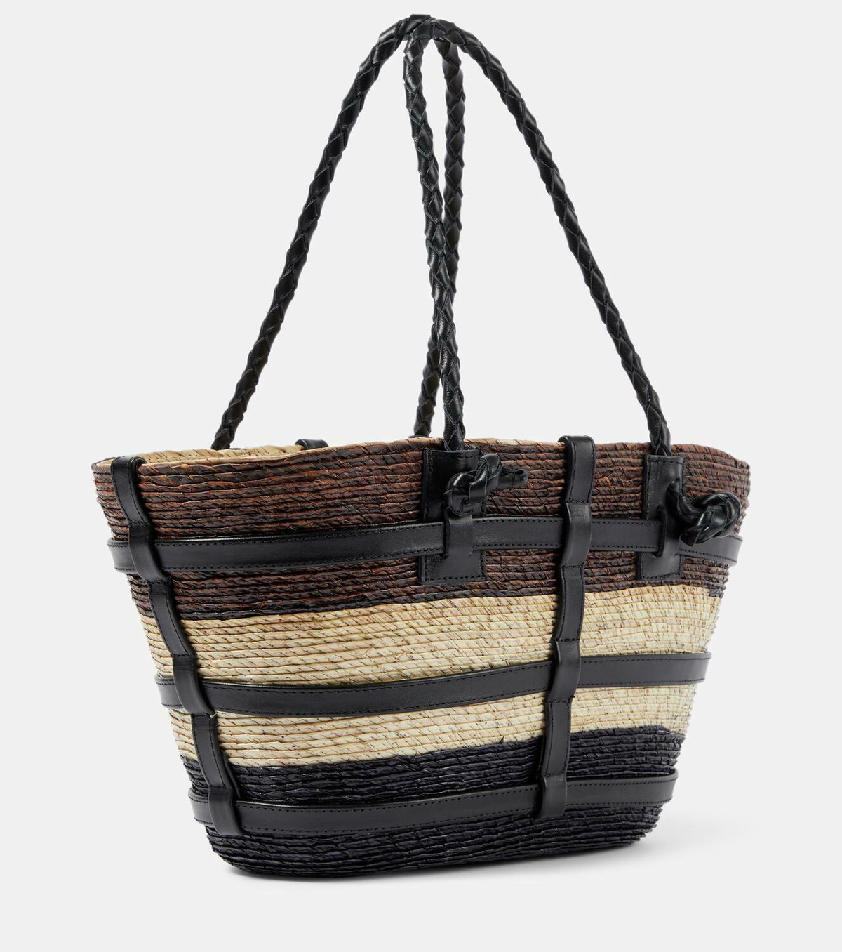 Altuzarra Watermill Small raffia tote bag