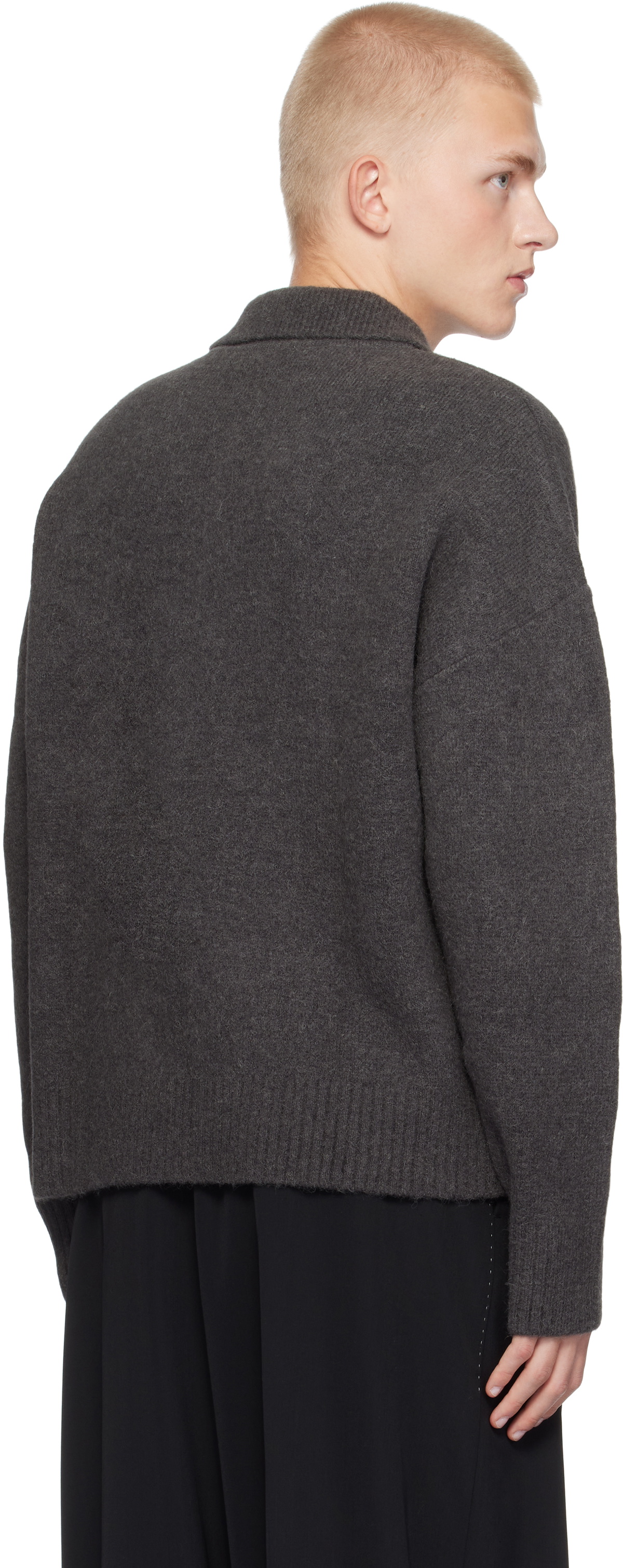 AMI Paris Gray Ami de Coeur Polo