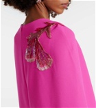 Safiyaa Mattia caped embellished gown