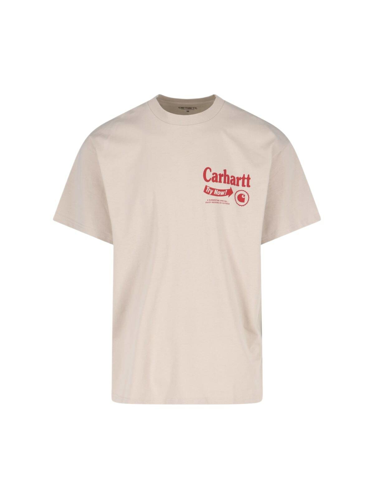 Tシャツ・カットソー Carhartt Beige cotton oversize S/S Nelson T-Shirt Carhartt Beige Cotton Oversize S/s Nelson T-shirt Carhartt WIP