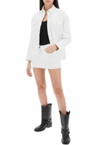 WARDROBE. NYC denim mini skirt White
