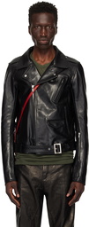 Rick Owens Black Porterville Lukes Stooges Leather Jacket