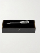 DUNHILL - Engraved Silver-Tone and Enamel Rollerball Pen - Silver