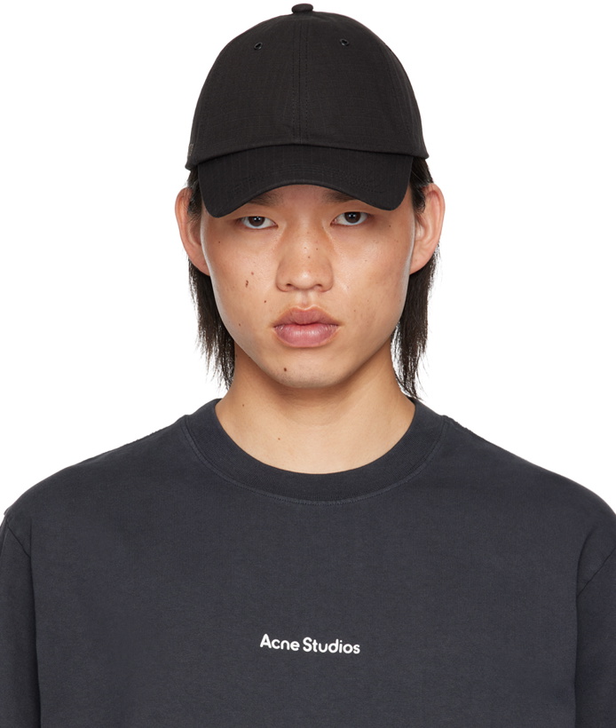 Photo: Acne Studios Black Cotton Ripstop Cap