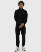Sergio Tacchini COURT VELOUR TRACK TOP Black Mens Track Jacket
