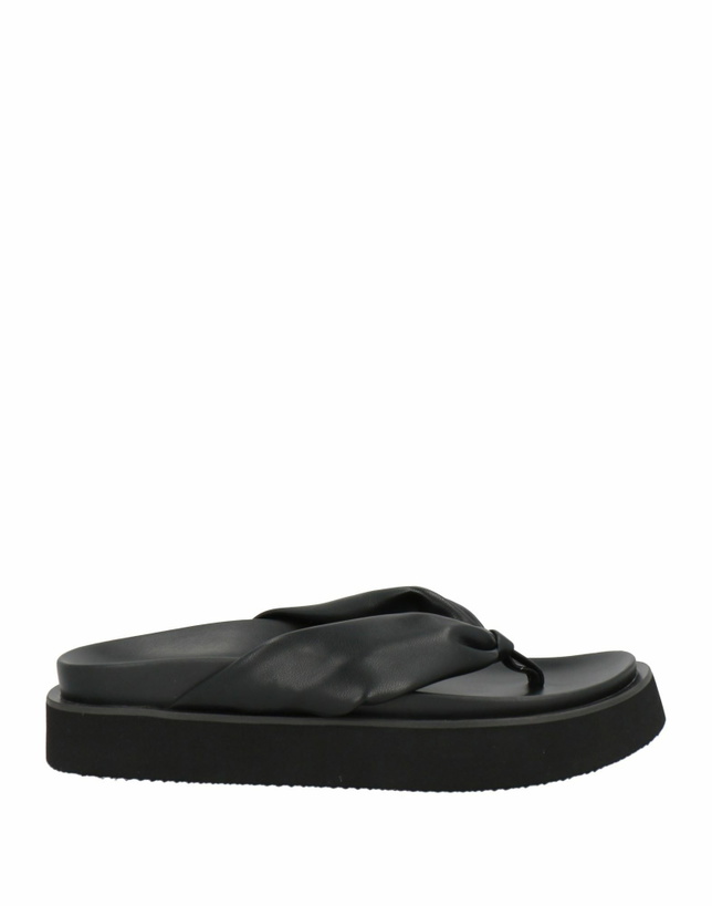 Photo: Yohji Yamamoto Womens Thong sandal in Black