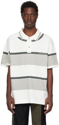 Feng Chen Wang White & Gray Deconstructed Polo