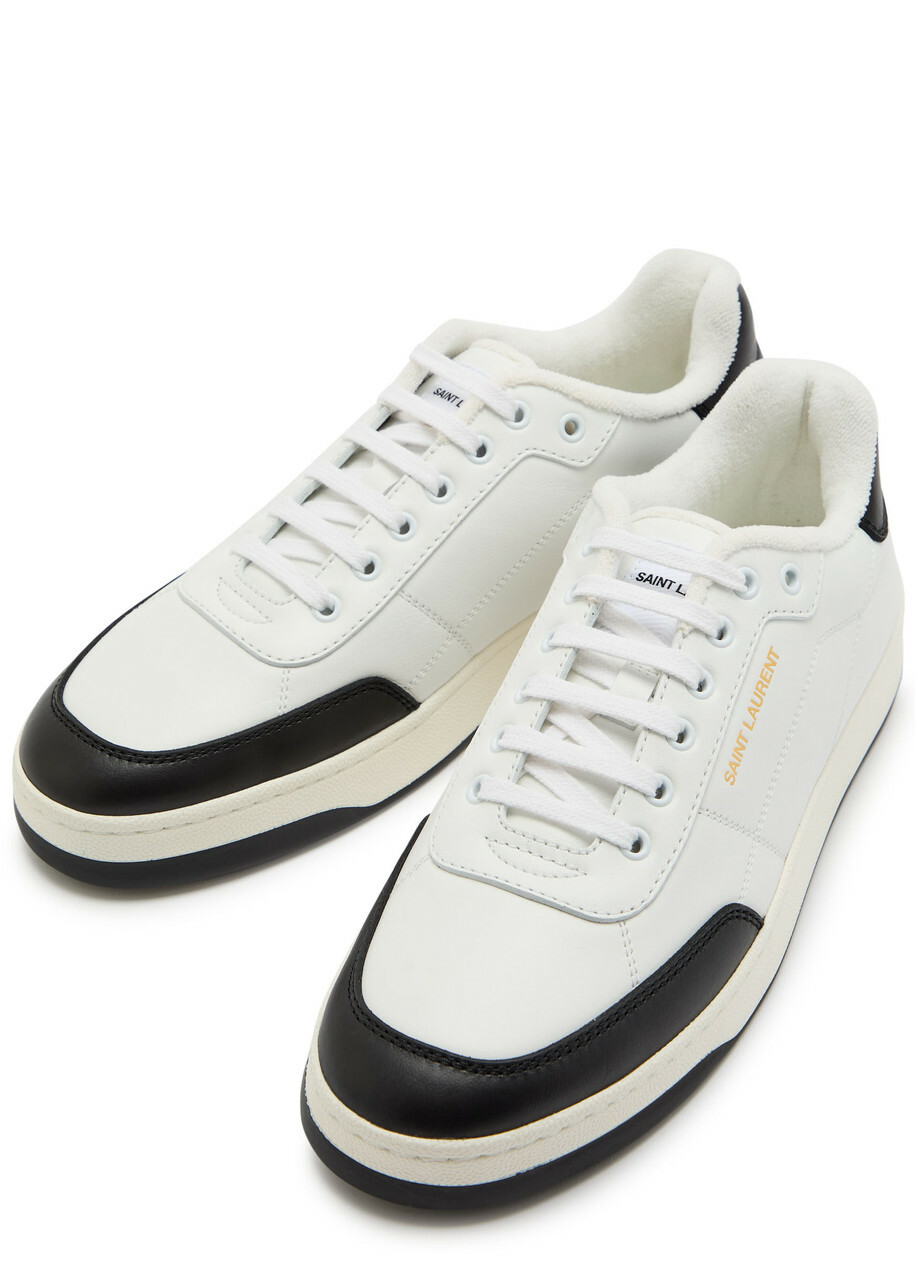 Saint Laurent SL/61 Panelled Leather Sneakers Black