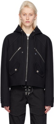 Dion Lee Black Zip-Up Jacket