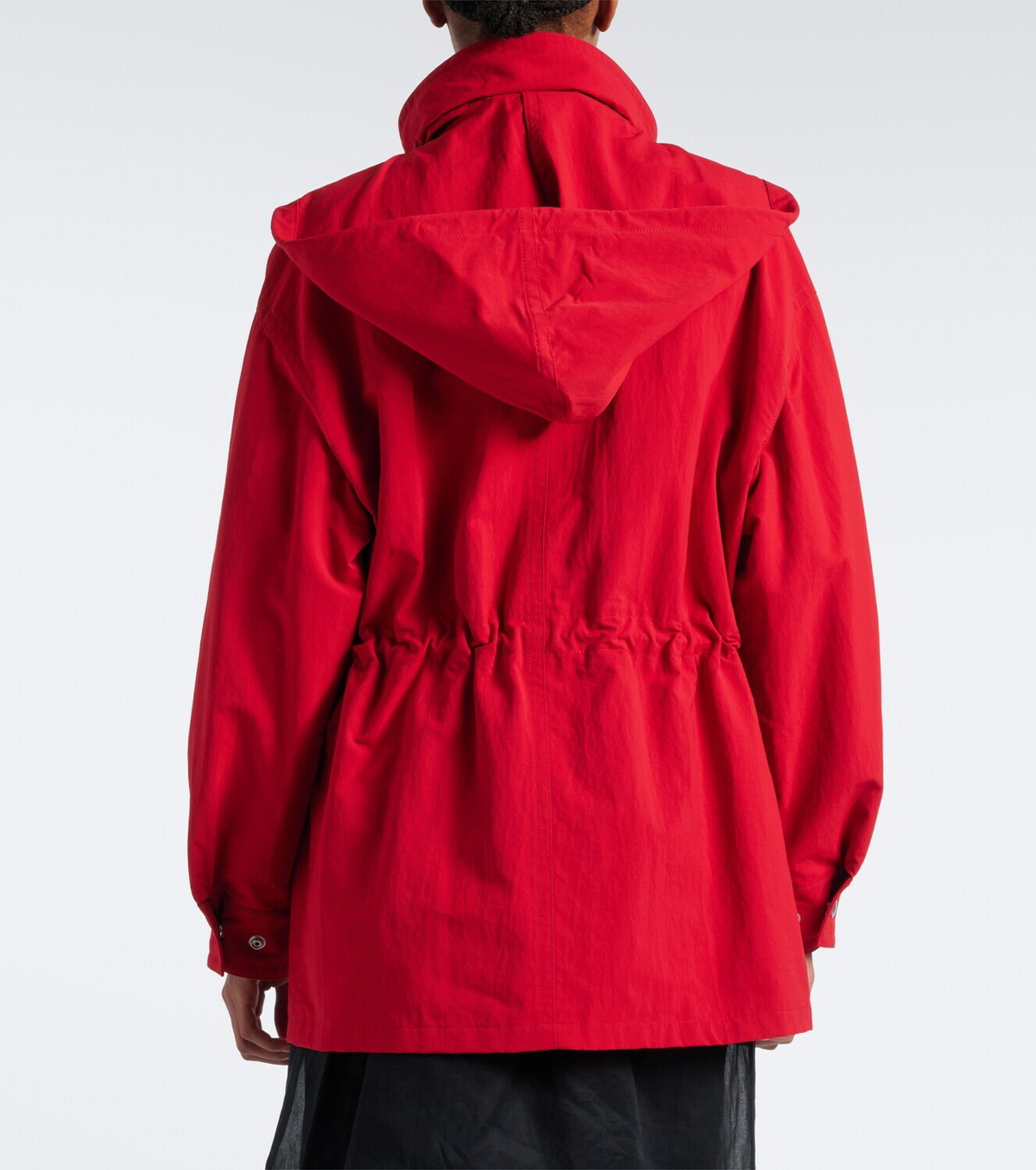 Prada Shearling-trimmed technical parka