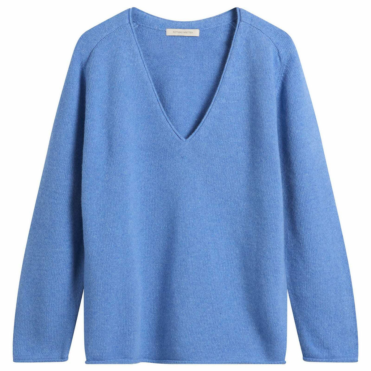 Nothing Written Women's Cerin Deep V-Neck Pullover in Blue