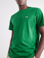 LOEWE - Anagram-Embroidered Cotton-Jersey T-Shirt - Green