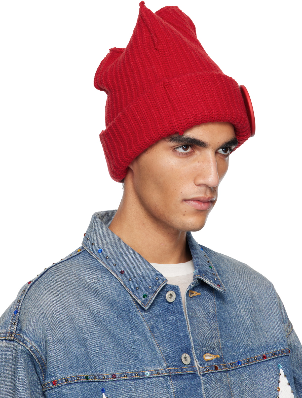 Charles Jeffrey LOVERBOY Red Box Beanie