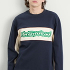 Brain Dead Men's Heavyweight Panelled Long Sleeve T-Shirt in Navy