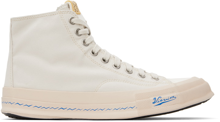 Photo: visvim Off-White Skagway Hi Sneakers