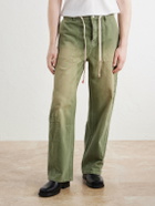 NAHMIAS - Gardener Utility Wide-Leg Drawstring Jeans - Green