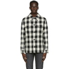 AMI Alexandre Mattiussi Black and Off-White Buttoned Jacket Shirt