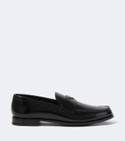 Prada Logo leather loafers