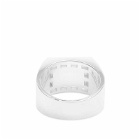 Hatton Labs Men's Baguettes Signet Ring in Sterling Silver