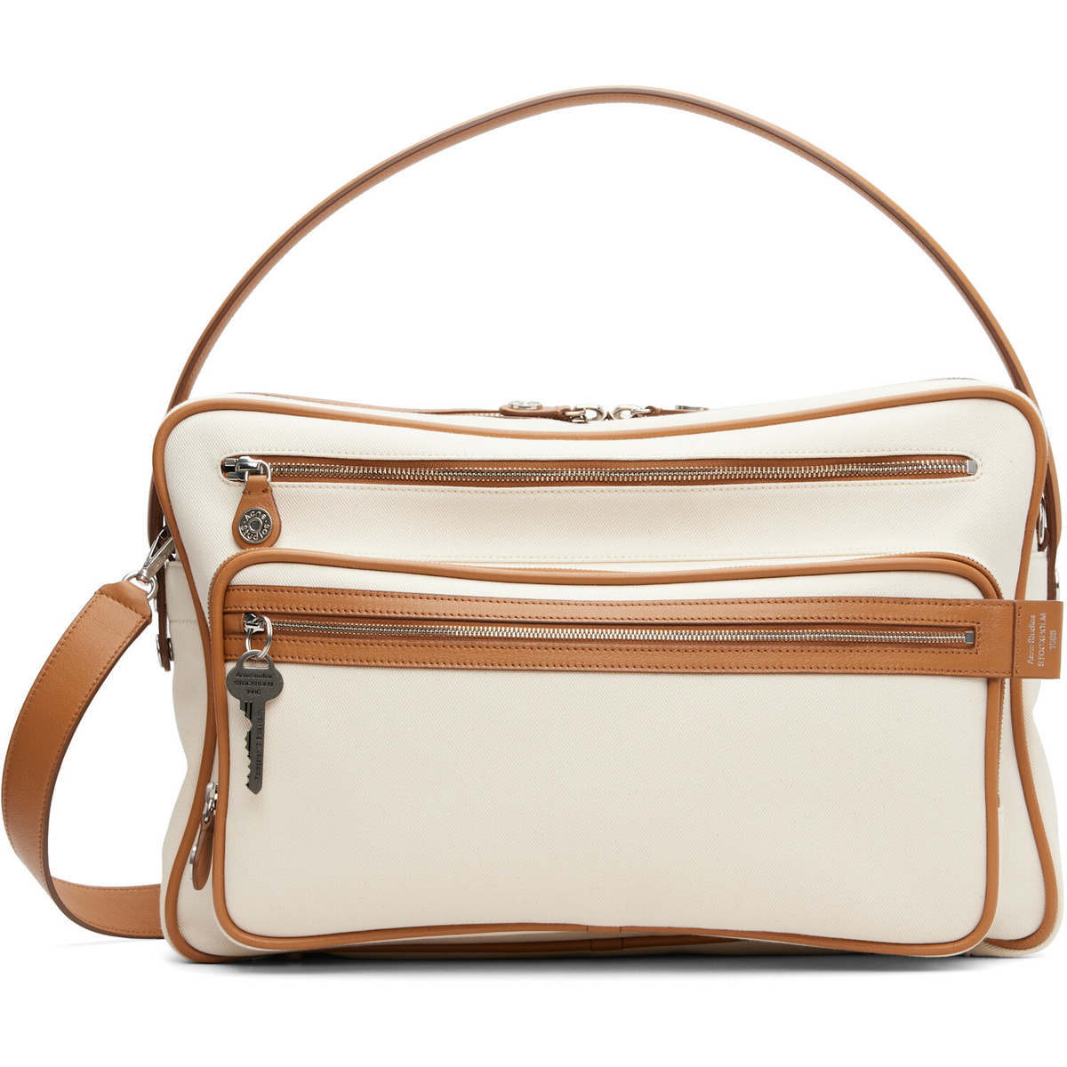 Acne Studios Beige & Tan Camero Camera Canvas Bag