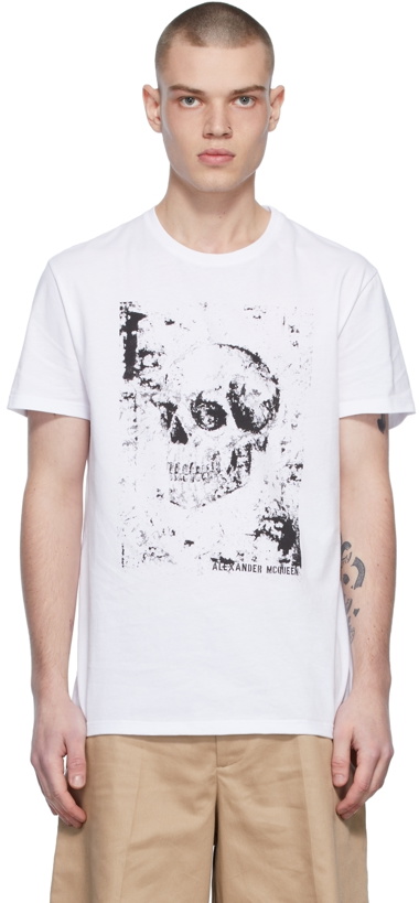 Photo: Alexander McQueen White Skull T-Shirt