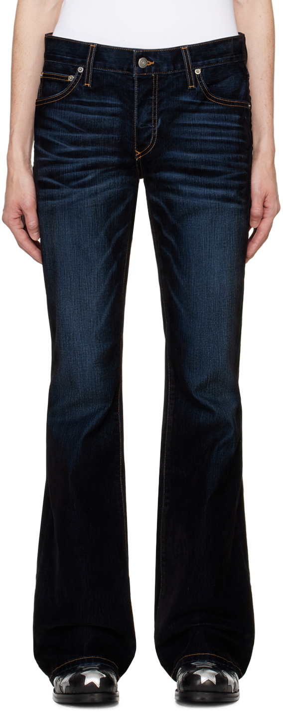 【関税込み】COUT DE LA LIBERTE ブラック Diddy フーディ COÛT DE LA LIBERTÉ Black Jimmy Stretch Suede Flare Jeans