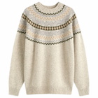 Country Of Origin Men's Soho Fairisle Knit Jumper in Biscuit