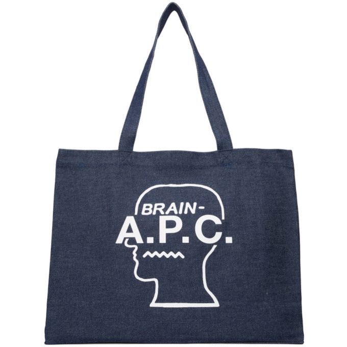 Photo: A.P.C. Indigo Brain Dead Edition Shopping Tote