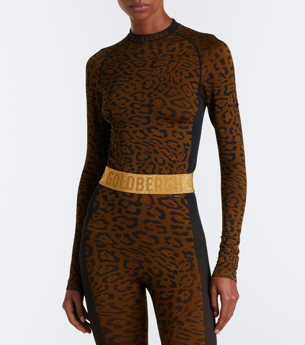 Goldbergh Feline leopard-print ski top