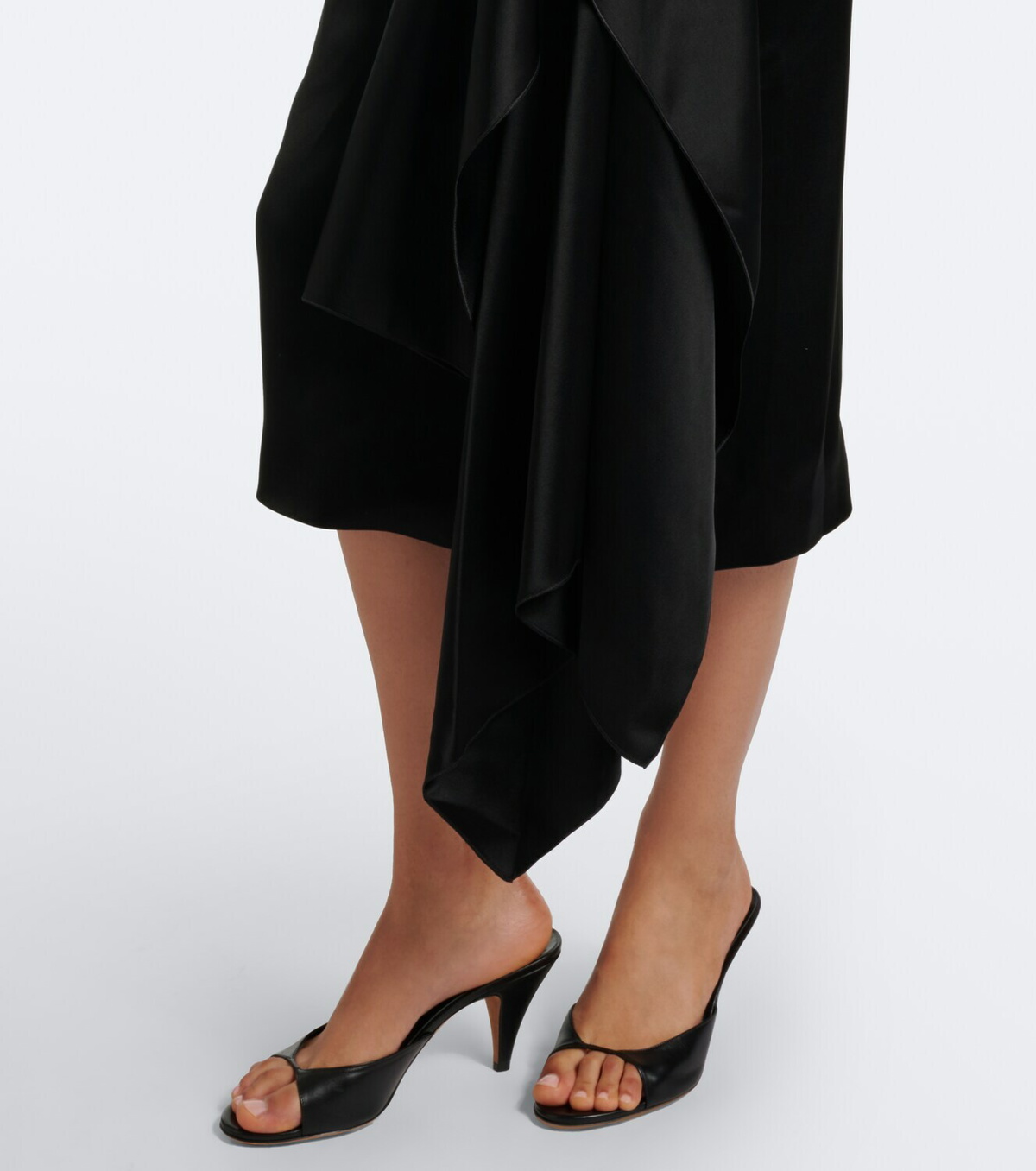 Roksanda Zoa draped satin midi dress