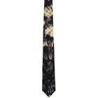 Dries Van Noten Grey Striped Tie