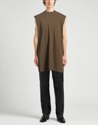 Rick Owens Mens T-shirt Military in Green