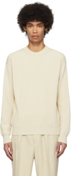 AURALEE Off-White Super Hard Twist Sweater