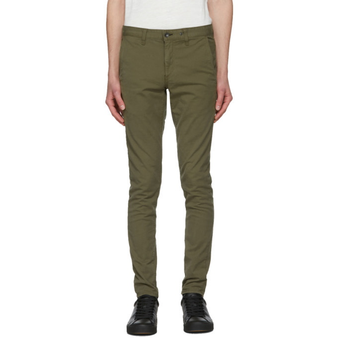 Photo: rag and bone Khaki Fit 1 Classic Chino Trousers