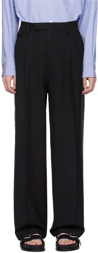 Photo: YLÈVE Black Pleated Trousers