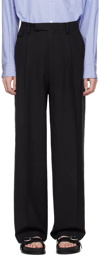 YLÈVE Black Pleated Trousers