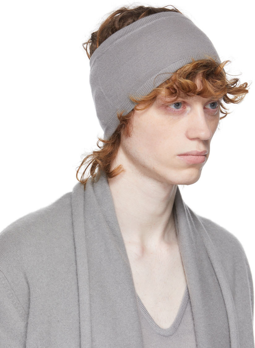 Frenckenberger Grey Cashmere Headband