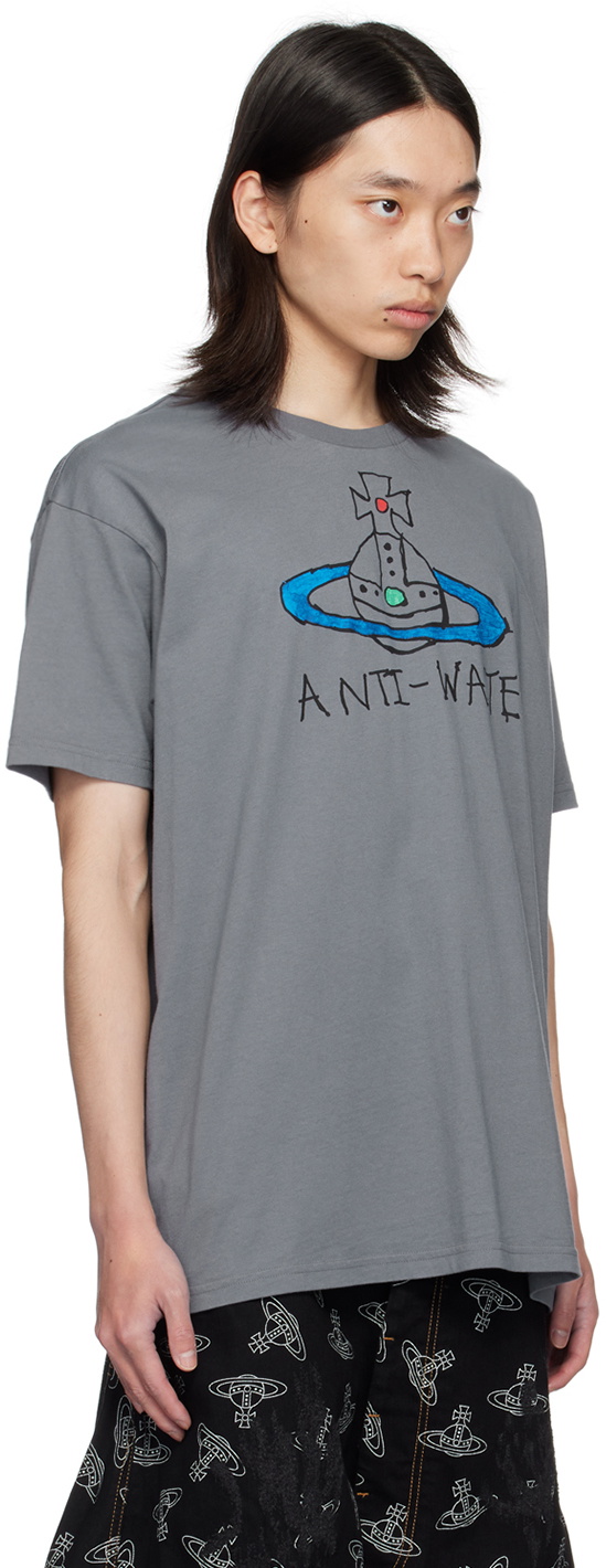 Vivienne Westwood Gray 'Anti-Waste' T-Shirt Vivienne Westwood