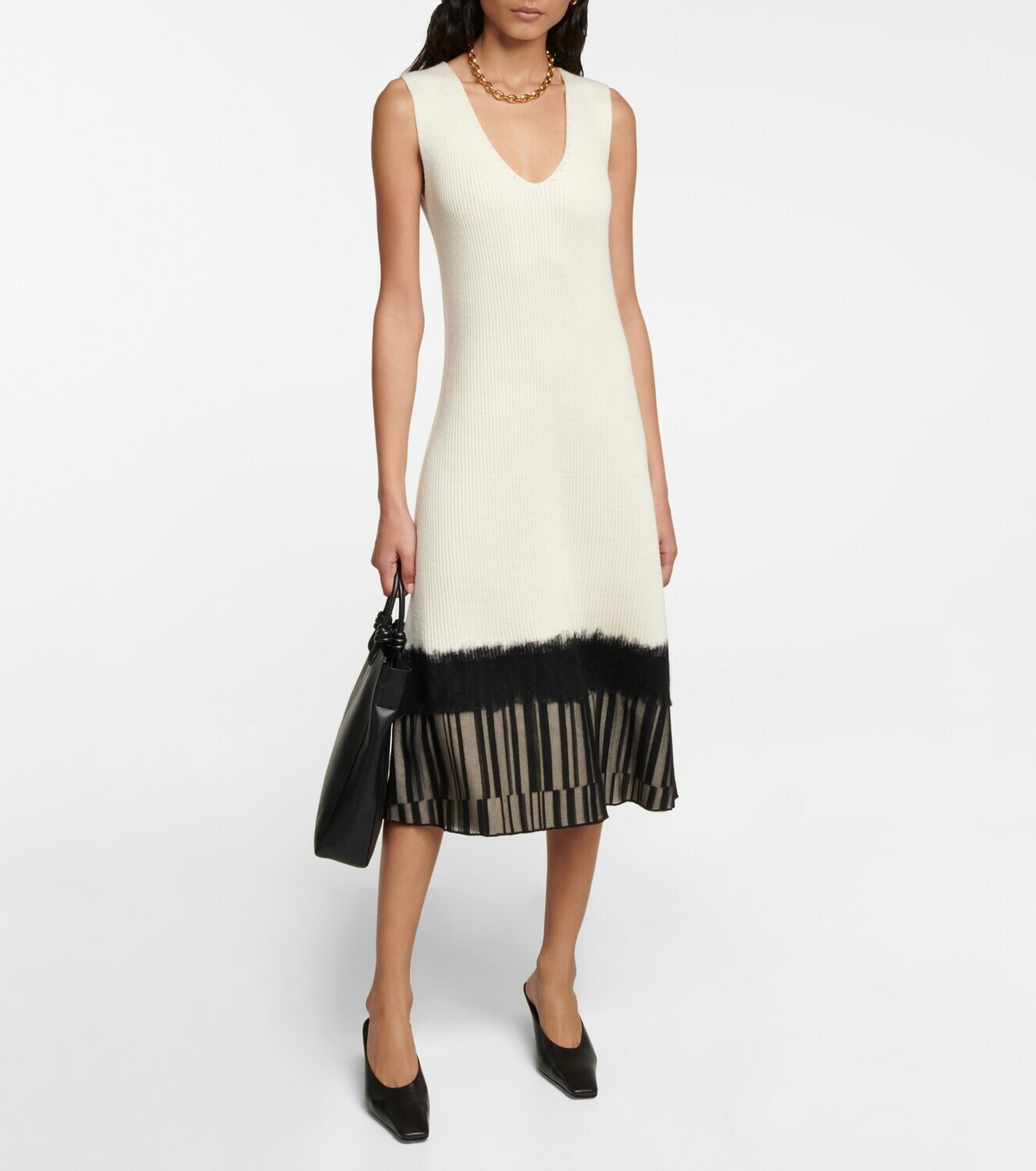 knee length dresses for ladies Joseph Ribkoff Lace Paneled Mini Dress main image 0