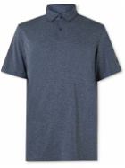 adidas Golf - Logo-Print Recycled-Jersey Polo Shirt - Blue
